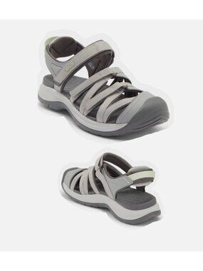 Teva Tierra Sport Closed Toe Sandals Outdoor Drizzle Gray Women Size 8.5